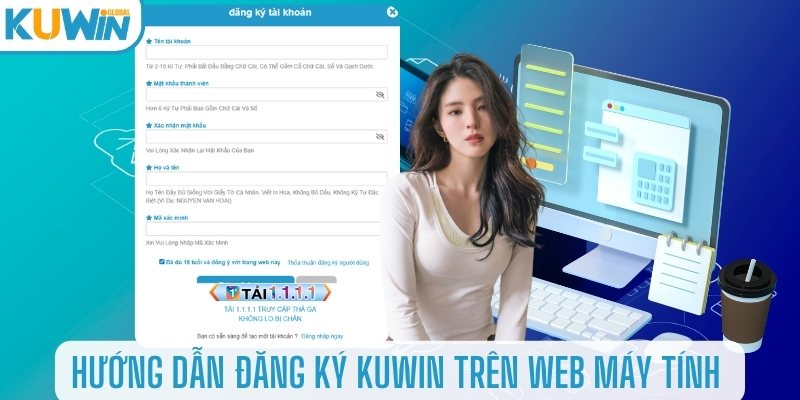 Đăng ký tài khoản bằng máy tính