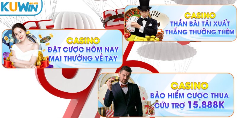 Tìm hiểu thông tin về khuyến mãi casino tại sảnh cược KUWIN